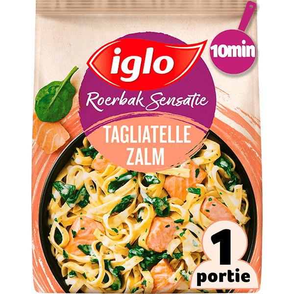 Iglo Roerbaksensatie Tagliatelle met zalm