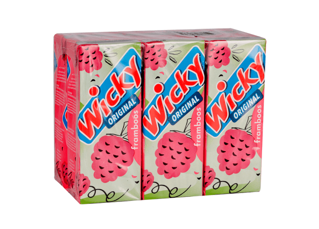 Wicky Original framboos 6-pack