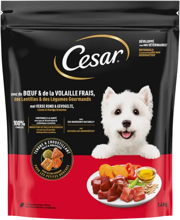 Cesar Met verse rund & gevogelte