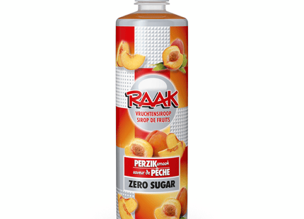 Raak Vruchtensiroop zero sugar perzik