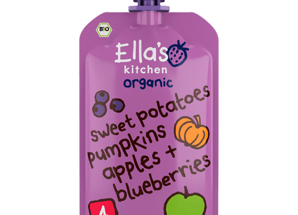 Ella's Kitchen 4+ Sweet potatoes pumpkin apple blueb