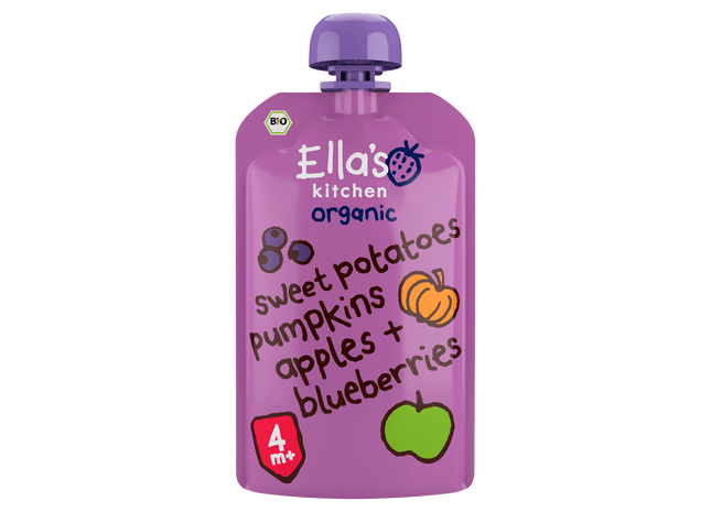 Ella's Kitchen 4+ Sweet potatoes pumpkin apple blueb