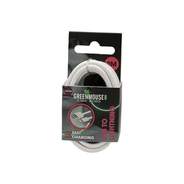 GreenMouse HP Black Lightning Data Cable Woven 2m