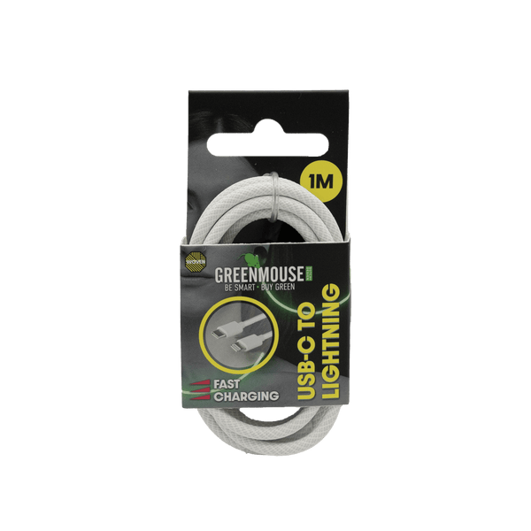 GreenMouse HP Zwart USB-C to Lightning data cable