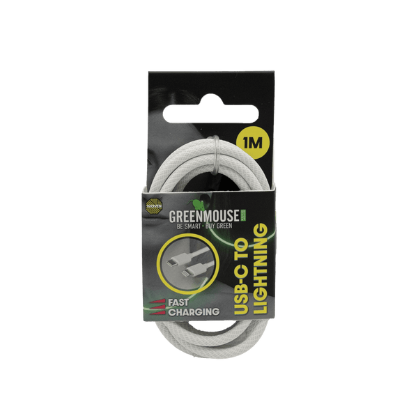GreenMouse HP Black USB-C to Lightning data cable
