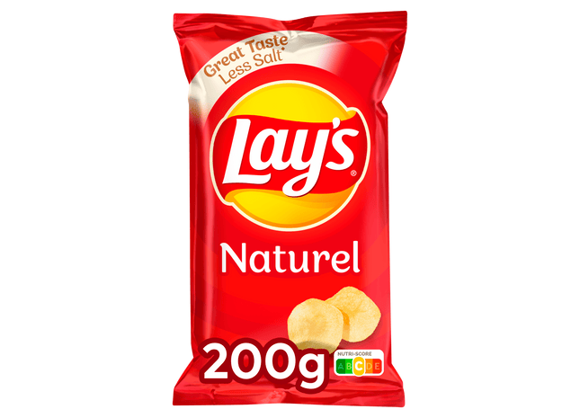 Legt flache Chips auf natürliche Weise