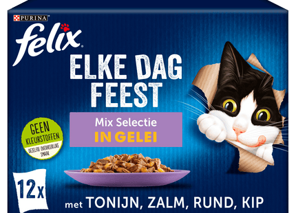 Felix Every Day Party cat food mix selection