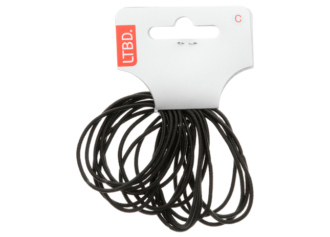 LTBD Elastiek 18 dun zwart