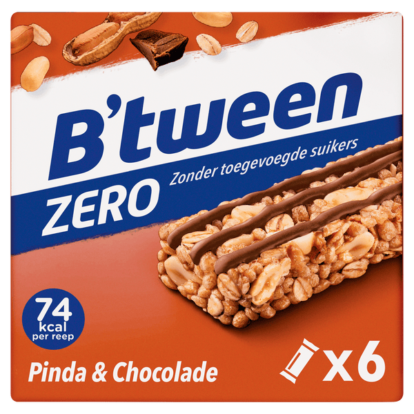 B'tween Mueslireep Zero Pinda Chocolade