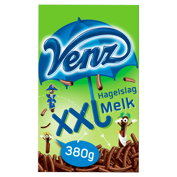 Venz Chocoladehagelslag XXL melk
