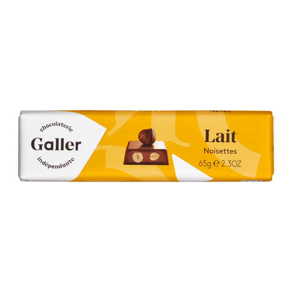 Galler chocolate bar Milk Hazelnuts