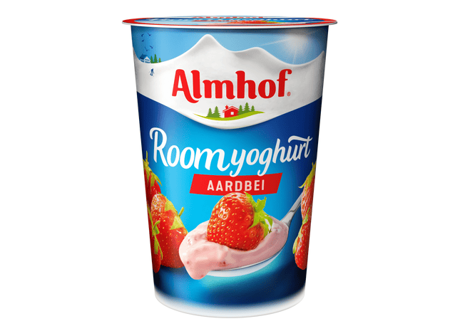Almhof Roomyoghurt aardbei