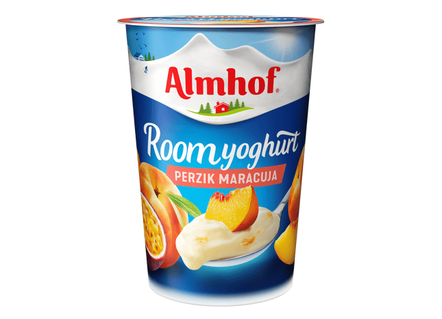 Almhof Roomyoghurt maracuja-perzik