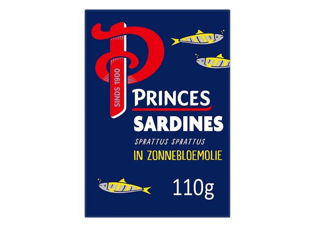 Princes Sardines in zonnebloemolie
