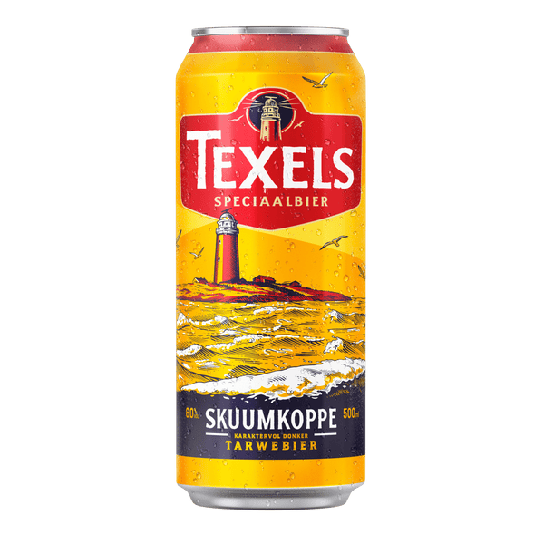 Texels Skuumkoppe bier blik