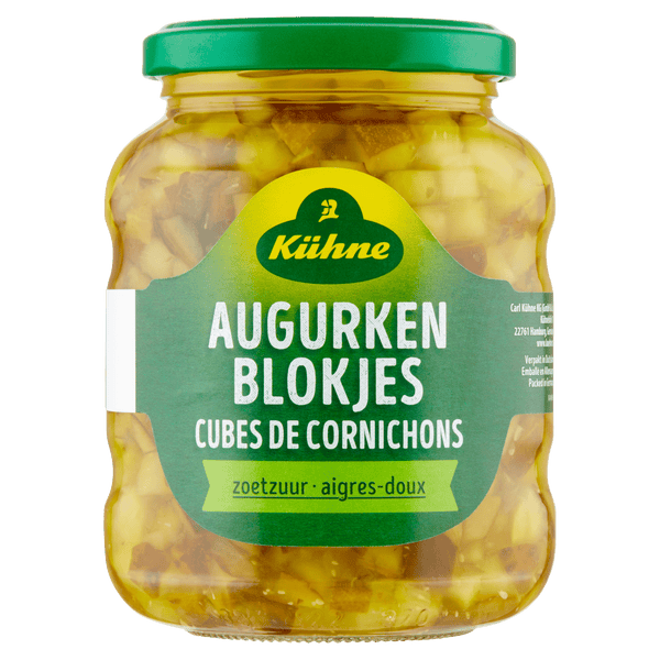 Kuhne Sweet and Sour Gherkin Cubes