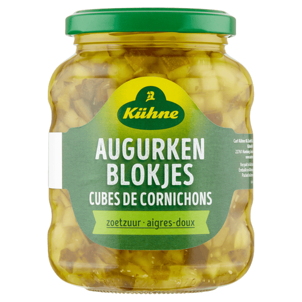 Kuhne Sweet and Sour Gherkin Cubes
