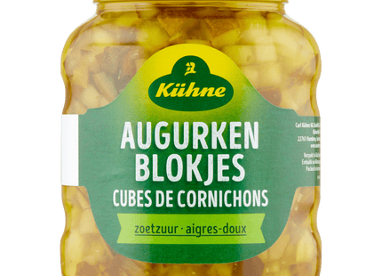 Kuhne Augurkenblokjes zoetzuur