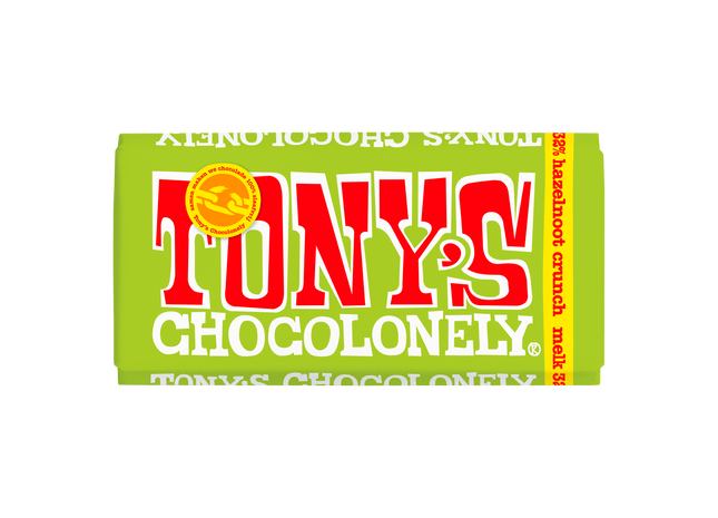 Tony's Chocolonely Melk romige hazelnoot crunch