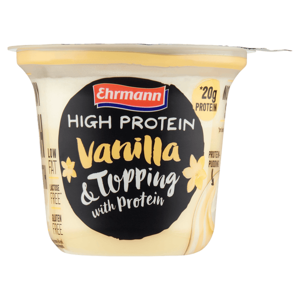 Ehrmann High Protein vanilla pudding topping