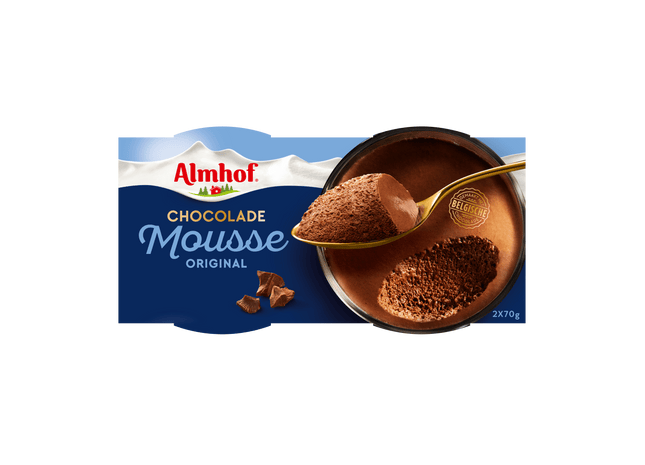 Almhof Chocolade mousse 2 x 70 gram