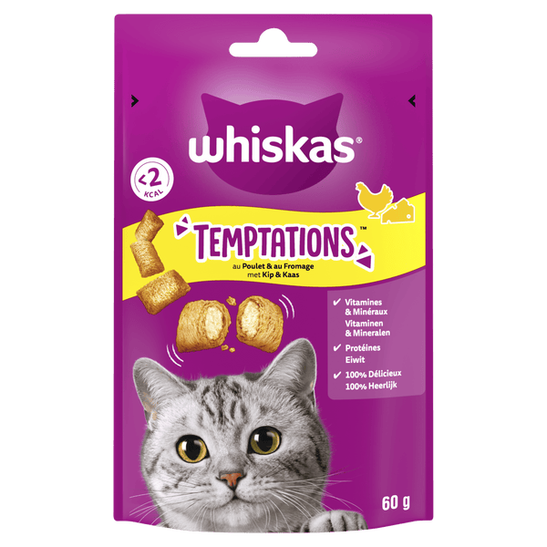 Whiskas Temptations Kip en Kaas