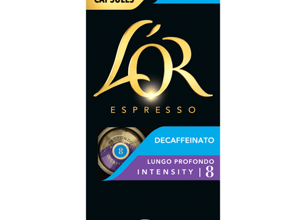 L'Or Espresso capsules lungo profondo decaf