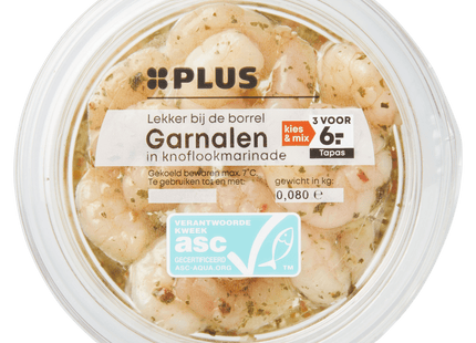 Garnalen in knoflookmarinade