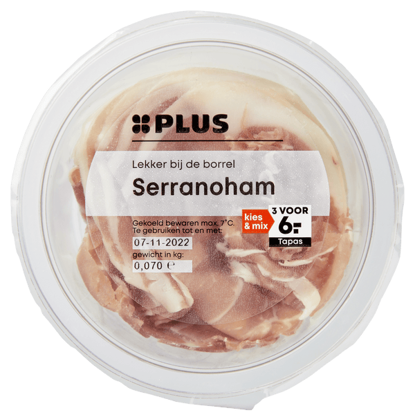Dünn geschnittener Serrano-Schinken