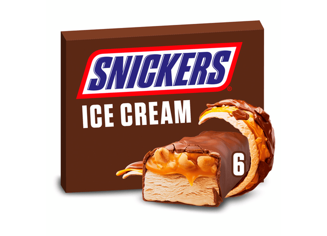 Snickers Melk chocolade karamel ijs multipack