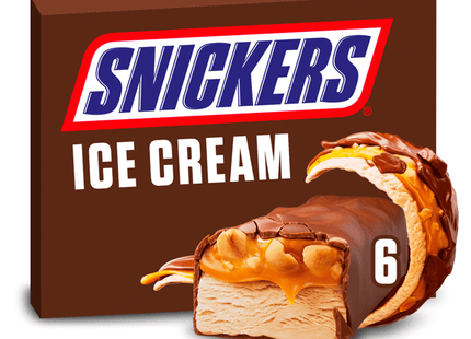 Snickers Milk chocolate caramel ice cream multipack