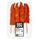 BBQ scharrel kipfilethaasjes aan spies