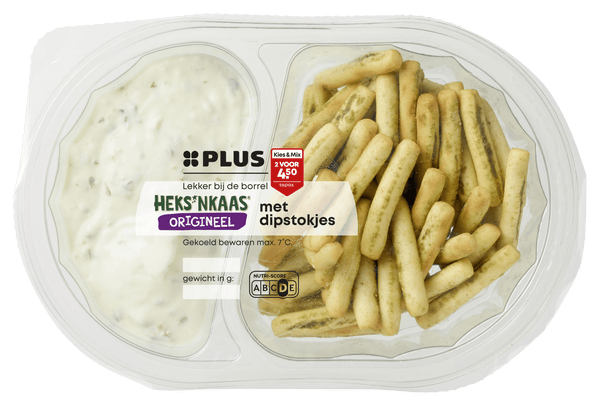 Heks'nkaas met dipstokjes