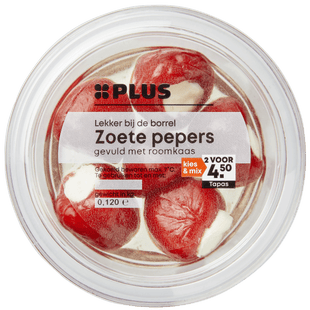 Sweet peppers roomkaas