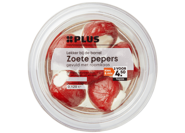 Sweet peppers roomkaas