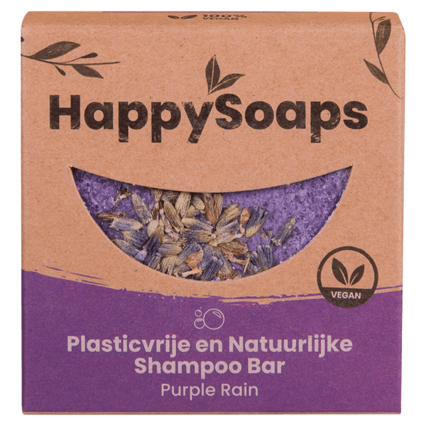 HappySoaps Lila Regen Shampoo-Riegel