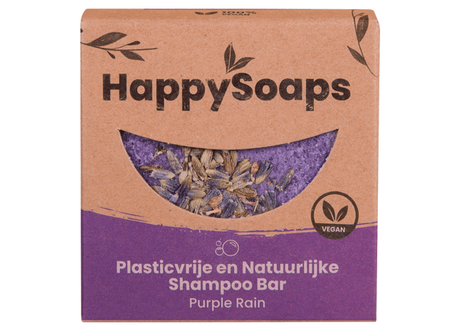 HappySoaps Purple rain shampoo bar