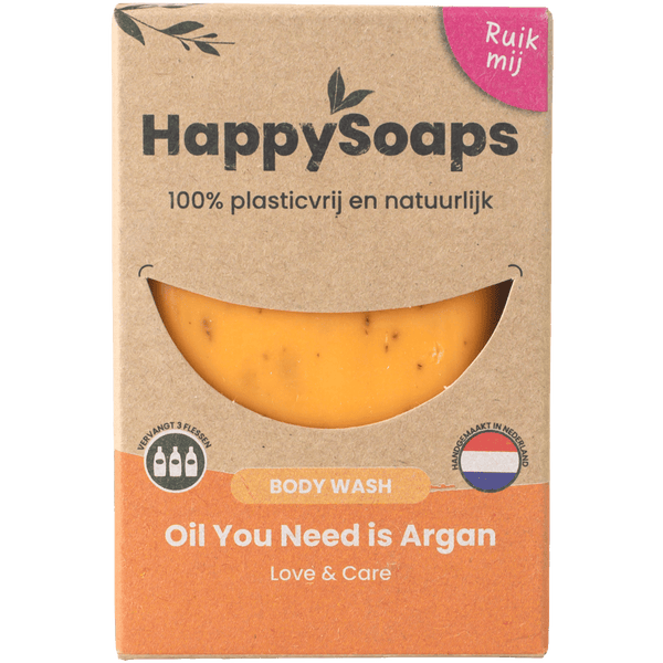 HappySoaps Argan Oil and Rosemary Body Bar