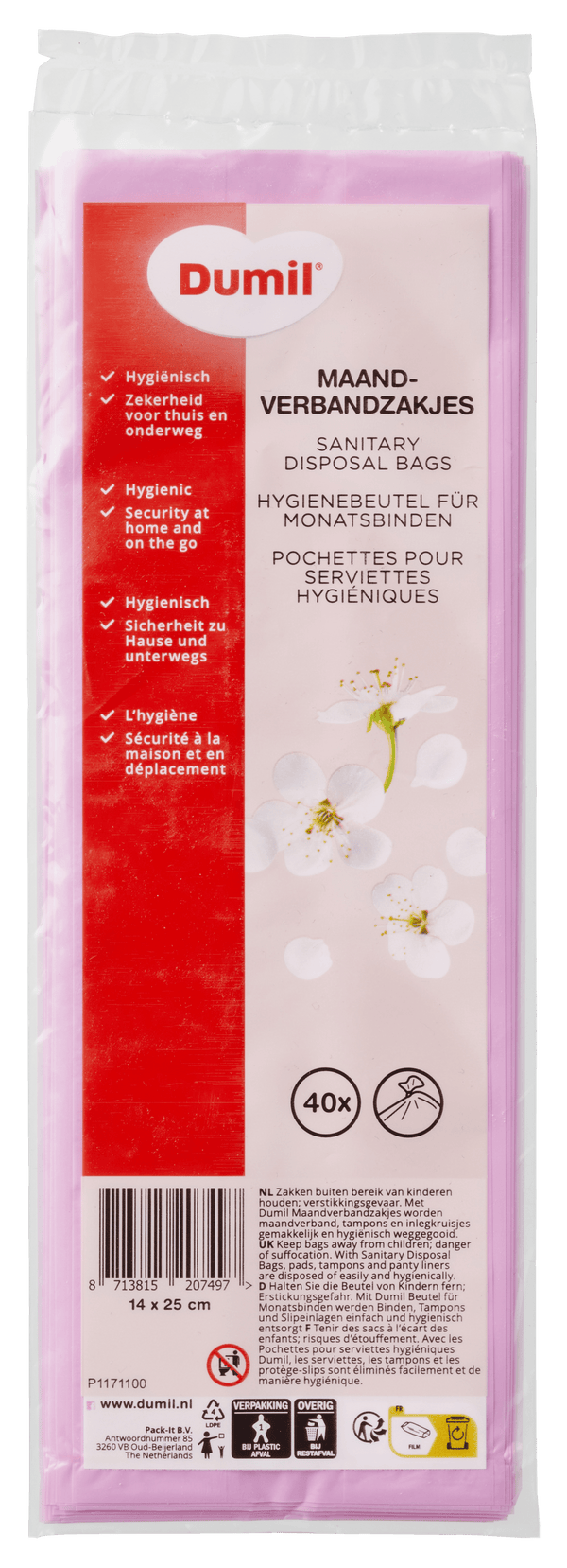 Dumil Monatshygiene-Beutel 40 Stück