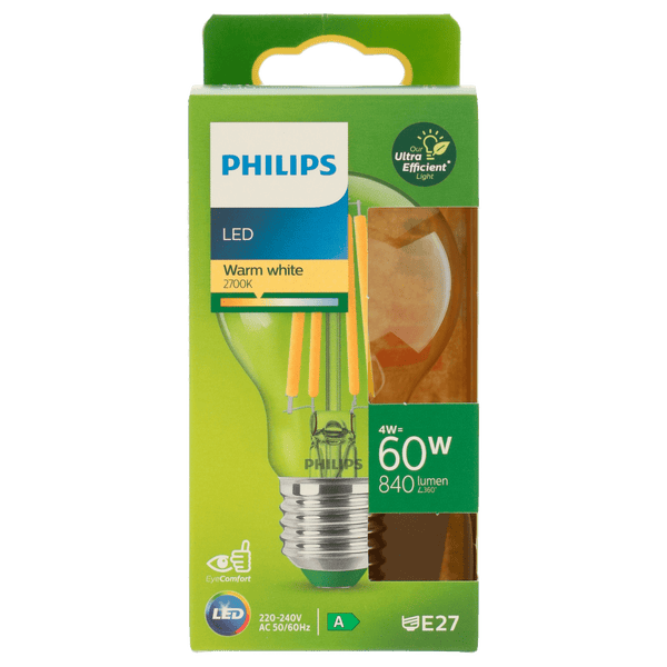 Philips LED Bulb 60W E27 2700K CL UE