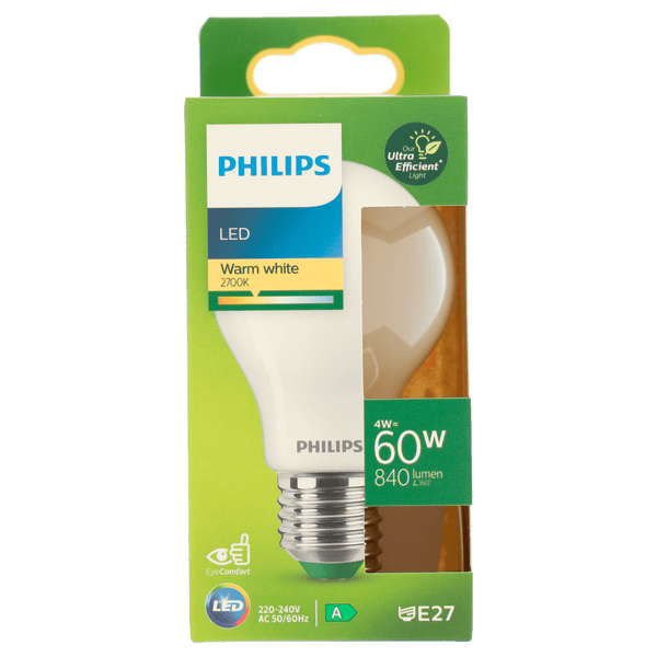 Philips LED Bulb 60W E27 2700K FR UE