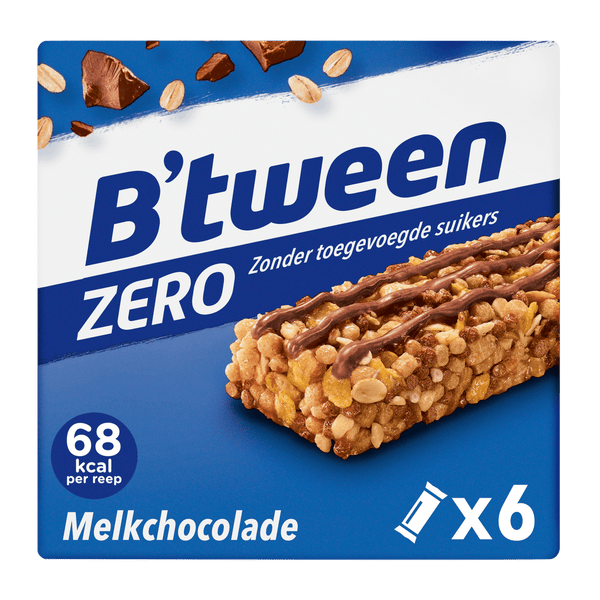 B'tween Müsliriegel Zero Milchschokolade