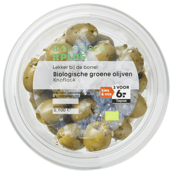 Organic olives garlic organic