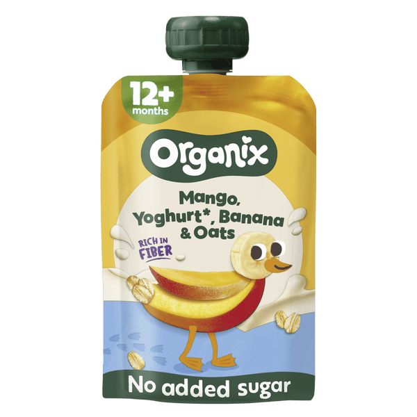Organix Fruit Pouch Mango Yogurt Banana 12+m