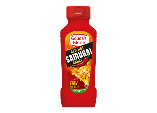 Gouda's Glorie Snacksaus Red hot samurai
