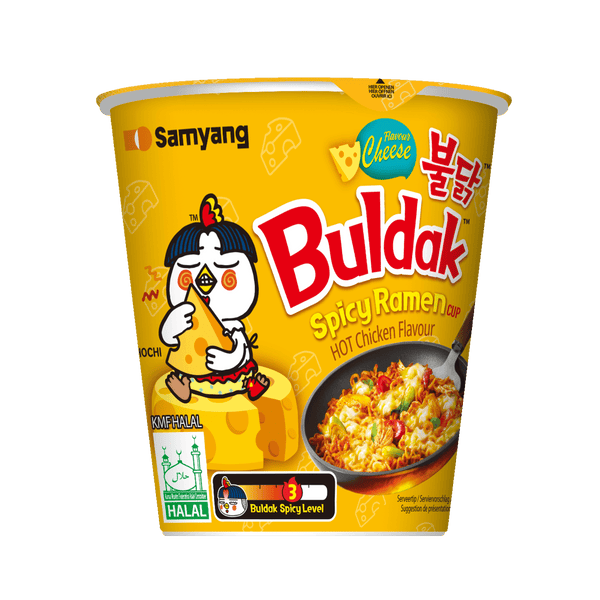 Samyang Buldak hot chicken/cheese noodles