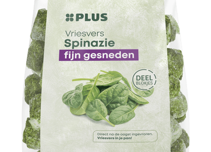 Gehakte spinazie fijn deelblokjes