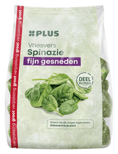 Gehakte spinazie fijn deelblokjes