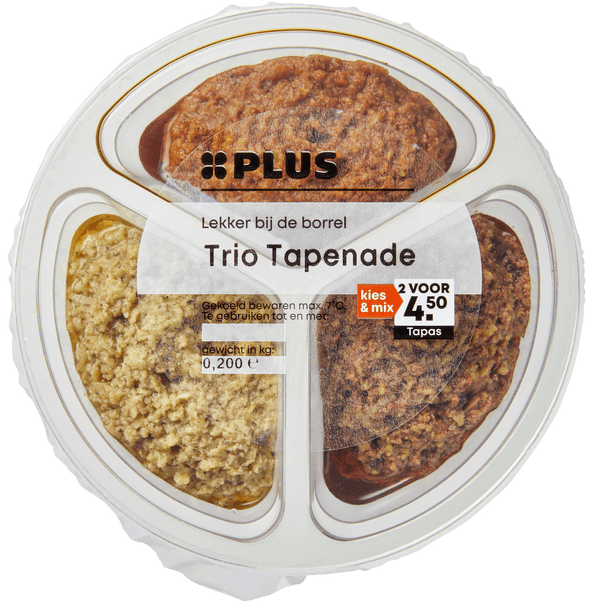 Trio of spreadable paste