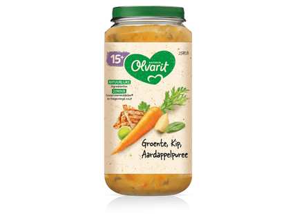 Olvarit 15m18 groente kip aardappelpuree